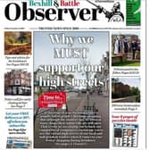 Today's Bexhill and Battle Observer front page SUS-201211-122428001