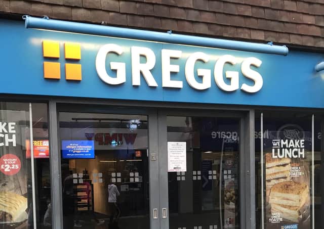 Greggs has branches across the county. SUS-180211-164116001