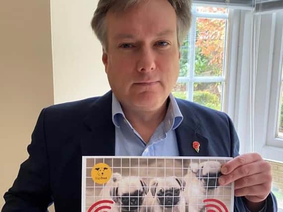 Henry Smith, MP, makes the pledge to help end puppy smuggling