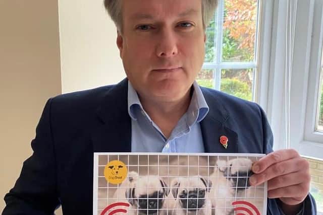 Henry Smith, MP, makes the pledge to help end puppy smuggling