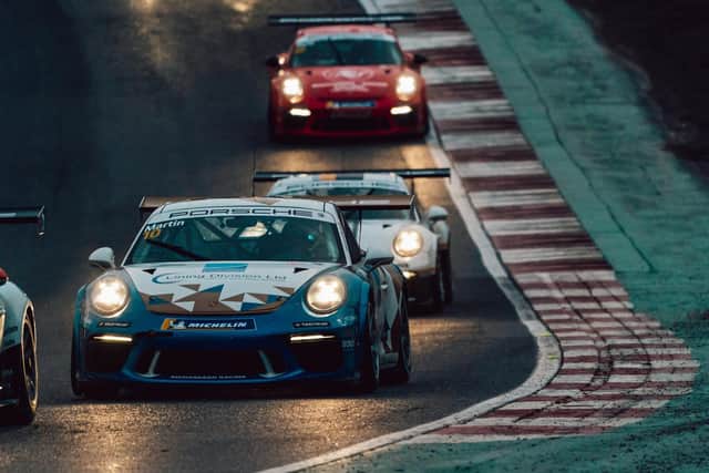 Will Martin in action. Picture by Dan Bathie/Porsche GB.