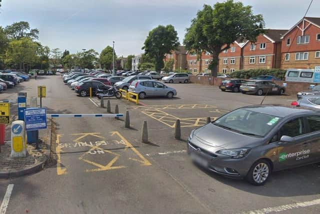 Worthing Civic Centre car park. Pic: Google SUS-201118-104433001