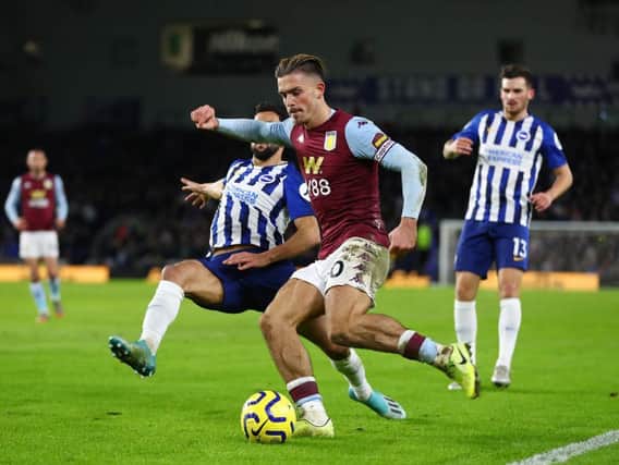 Brighton and Hove Albion will be up against an inform Jack Grealish at Villa Park this Saturday