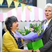 Dame Julie Walters with Julie Budge at International Women's Day event in Bognor in March. Pic Steve Robards SR2003061