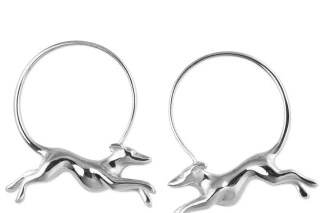 The greyhound earrings