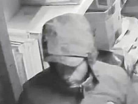 An individual was captured on CCTV and police are now hoping someone will be able to identify him. Photo: Sussex Police