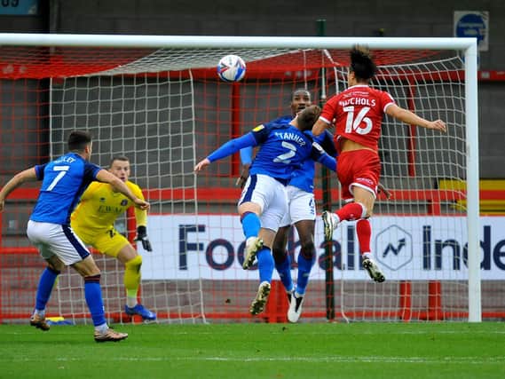 Action from Crawley's loss to Carlisle / Picture: Steve Robards