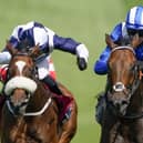 Battaash and Jim Crowley (right of picture) on their way to a fourth King George Stakes victory at Goodwood this year / Picture: Alan Crowhurst, Getty