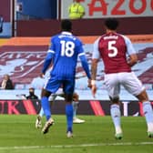 Solly March fired Brighton to victory against Villa