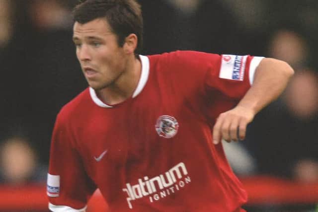 Mark Wright in action for Crawley Town in 2006