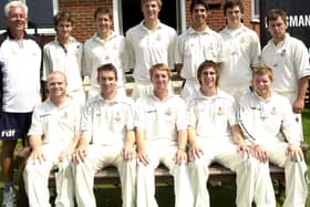 Tom Smith with his Eastbourne teammates in 2008 - including Ollie Rayner, Ragheb Aga, Mark Tomsett,  Martyn Garnett, James Kirtley and Ben Brown