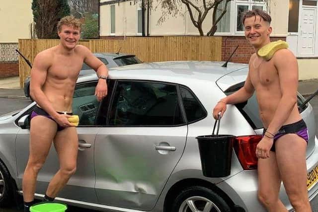 The Budgy Smuggler car wash helped boost Jonny’s Movember total