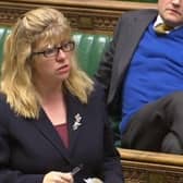 Lewes MP Maria Caulfield in the House of Commons