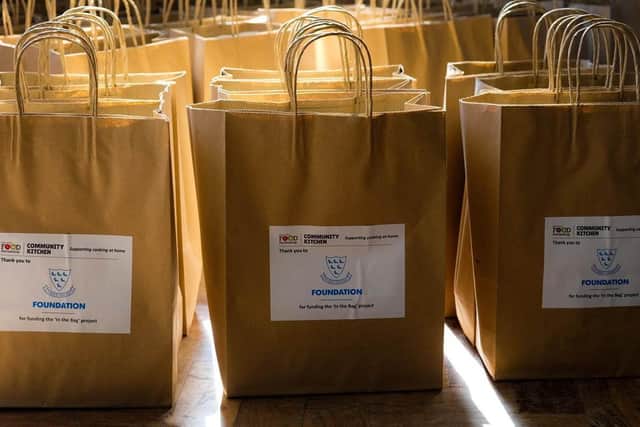 Food bags are on their way to those who need them / Picture: Sussex Cricket