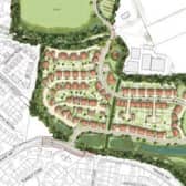 Proposed layout of the southern part of the development