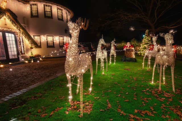 The reindeer are 2.1m high and Santa is there with his sleigh. Picture: SBB Photography