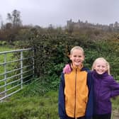 Reuben, ten, and Isla, eight, did their 27.5 miles in stages