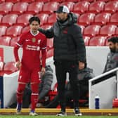 Jurgen Klopp made changes for the midweek Champions League loss against Atalanta