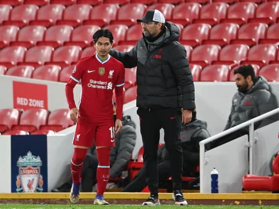 Jurgen Klopp made changes for the midweek Champions League loss against Atalanta