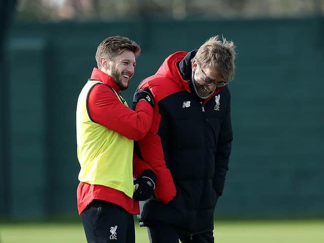 Jurgen Klopp and Adam Lallana had a special bond during their time together at Liverpool