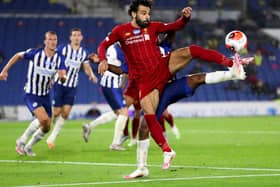 Mo Salah returns for Liverpool after recovering from Covid-19. (Photo by Catherine Ivill/Getty Images)