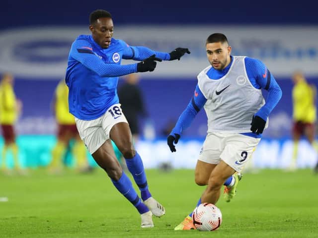Brighton strikers Danny Welbeck and Neal Maupay performed well against Aston Villa