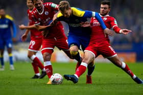 Action from Crawley Town's win at AFC Wimbledon