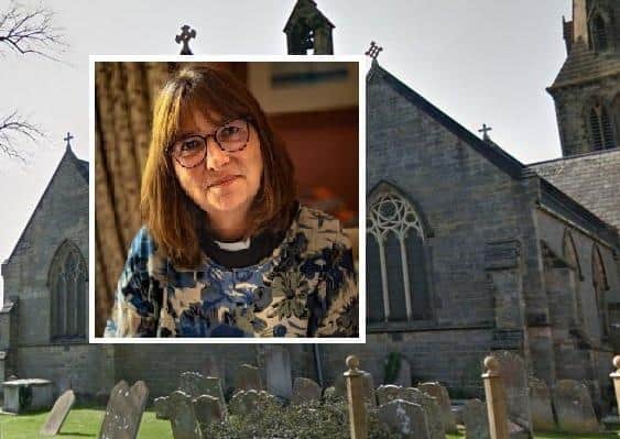 Holy Trinity Church and (inset) Rev Jane Willis. Picture: Google Street View