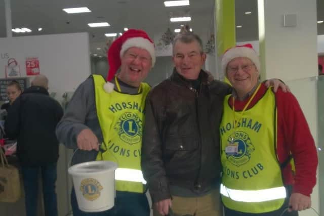 Horsham Lions Club members during a previous Christmas appeal SUS-200112-133537001