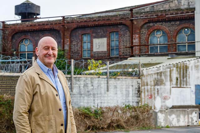 Human Nature CEO Jonathan Smales at the North Street Quarter site. Photo by Carlotta Luke.