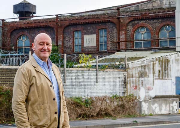 Human Nature CEO Jonathan Smales at the North Street Quarter site. Photo by Carlotta Luke.