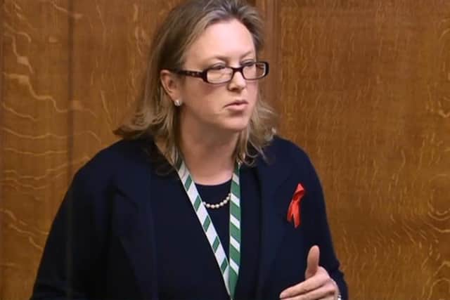 Sally-Ann Hart speaking in the Commons on Tuesday night
