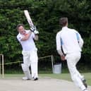 Piers Morgan batting at Newick Cricket Club in 2016. Picture by Ron Hill