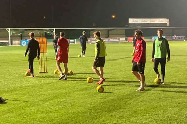 Bognor's players are put through their paces