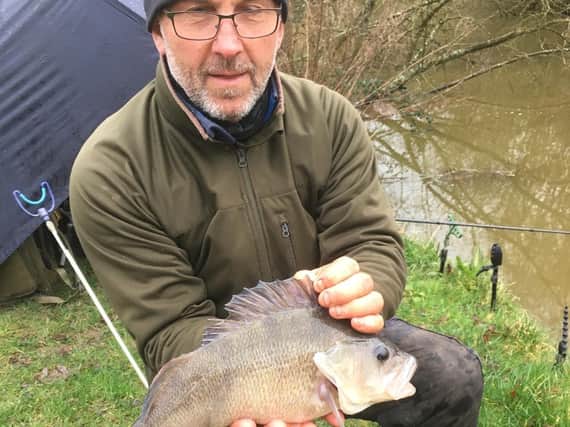 Sussex angler Colin Smithson with a prize perch
