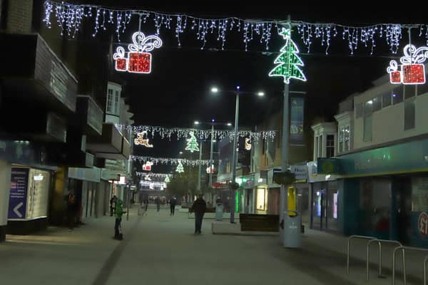 Christmas lights in Bognor Regis. Photo: Neil Cooper