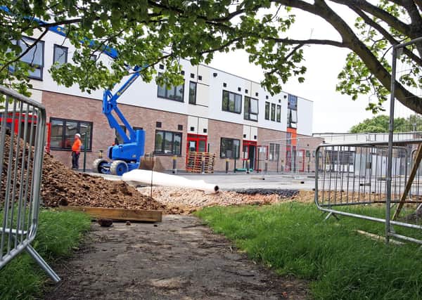 Building work taking place at Parklands back in 2017