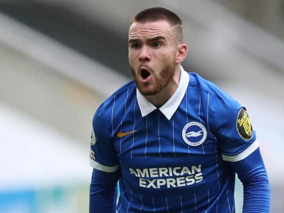 Brighton striker Aaron Connolly was upset at being substituted against Liverpool last week