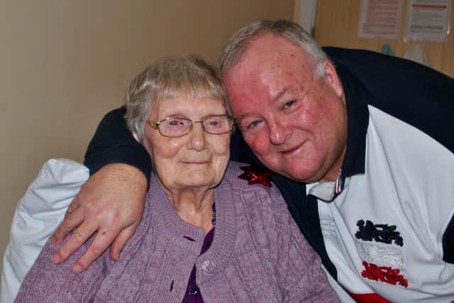 Mike Northeast from Littlehampton with his mother Christine