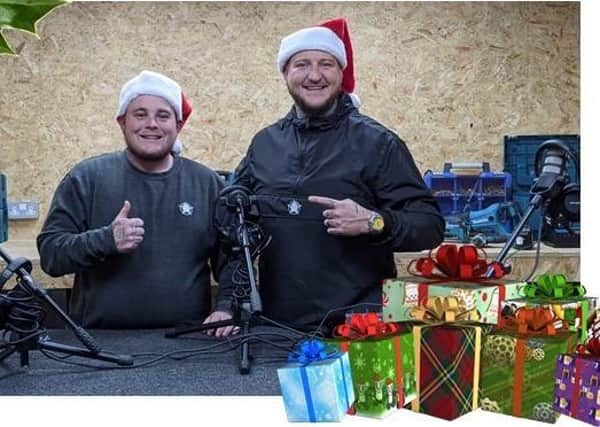The Bald Builders will be at the car park off East Ham Road, Littlehampton, on Saturday, between 5pm and 7.30pm, when they aim to hand out 5,000 free presents. SUS-201215-095101001