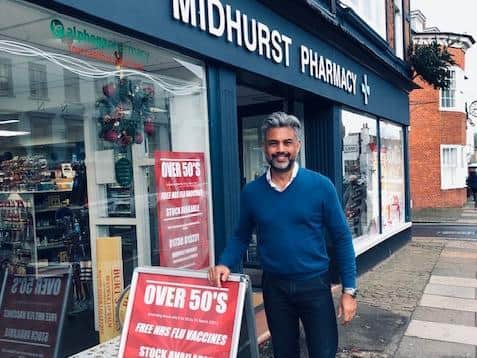 It remains important that people get a flu jab, according to Raj Rohilla, owner of Midhurst Pharmacy