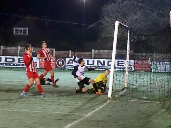 In the net - Pagham were dominant against Steyning / Picture: Roger Smith