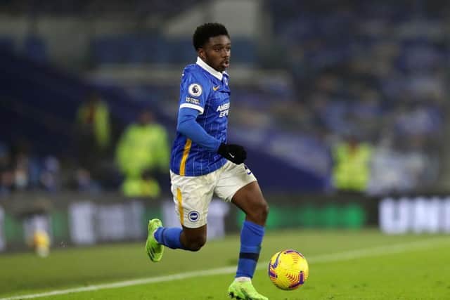 Brighton's flying wing back Tariq Lamptey has impressed this season in the Premier League