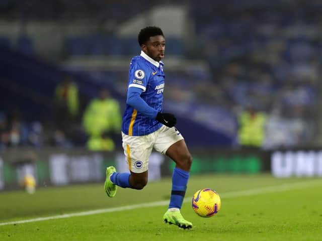Brighton's flying wing back Tariq Lamptey has impressed this season in the Premier League