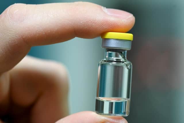 A vial of Covid-19 vaccine. Picture by Getty Images