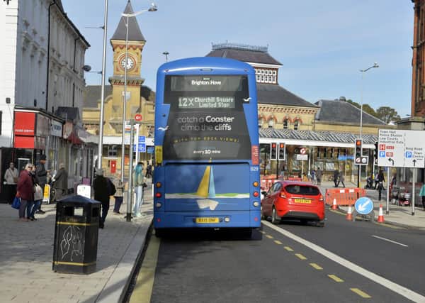 Bus lane cameras in Gildredge Road, Eastbourne (Photo by Jon Rigby) SUS-190711-105136008