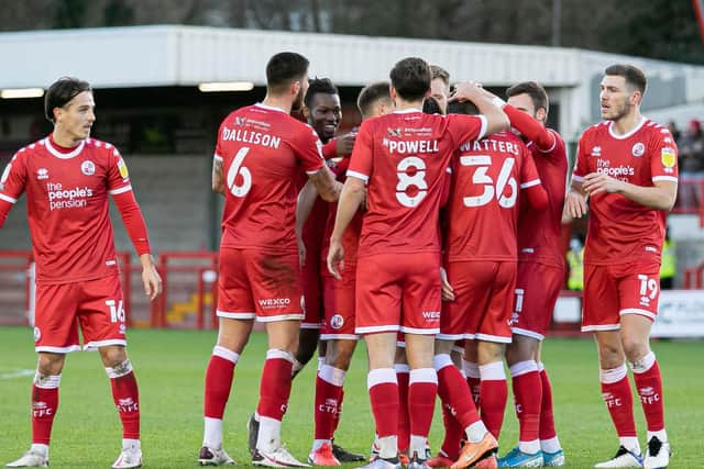 The Reds celebrate a Watters strike / Picture: Jamie Evans