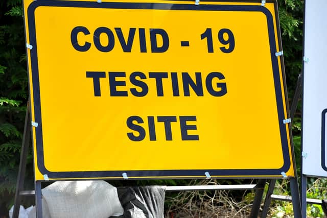A West Sussex Covid-19 testing site