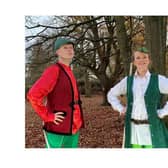 Daisy Swayne as Robin Hood and Harry Lindfield as Will Scarlett