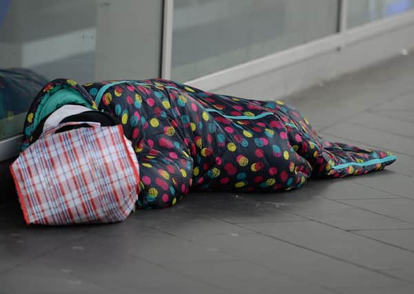 A homeless person. Photo Nick Ansell/PA Wire